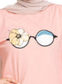 Powder Rose Printed Long - Sleeve Design 41 - Khotwh